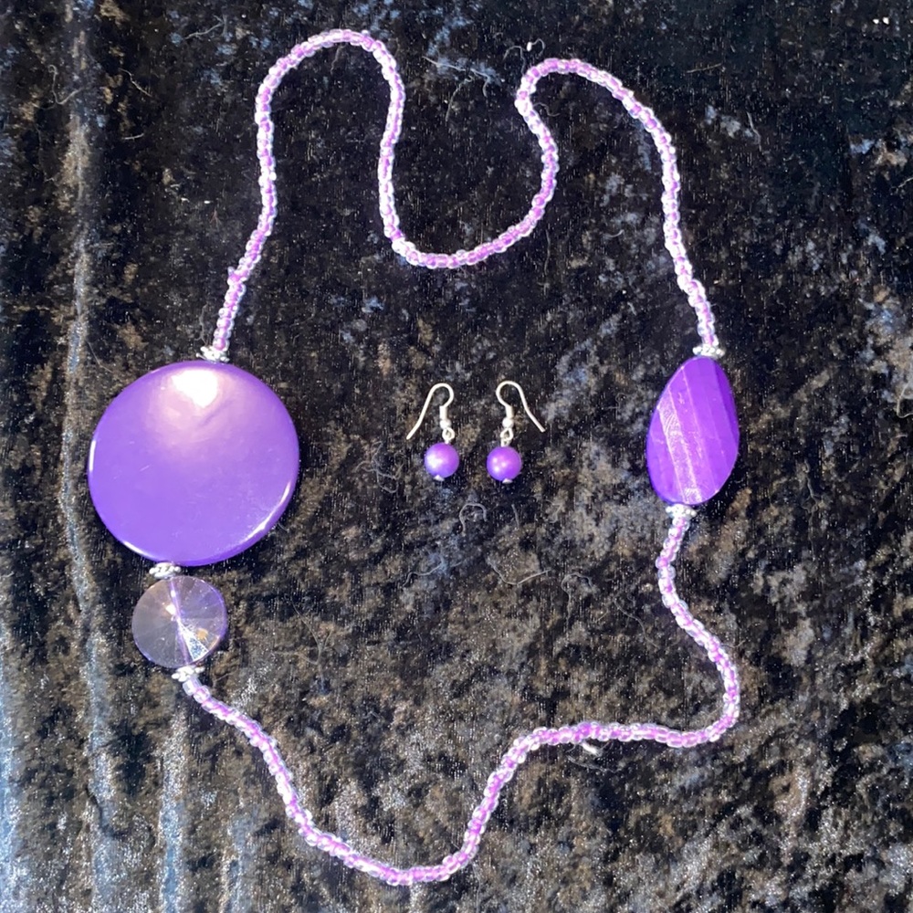 Necklace and earrings
